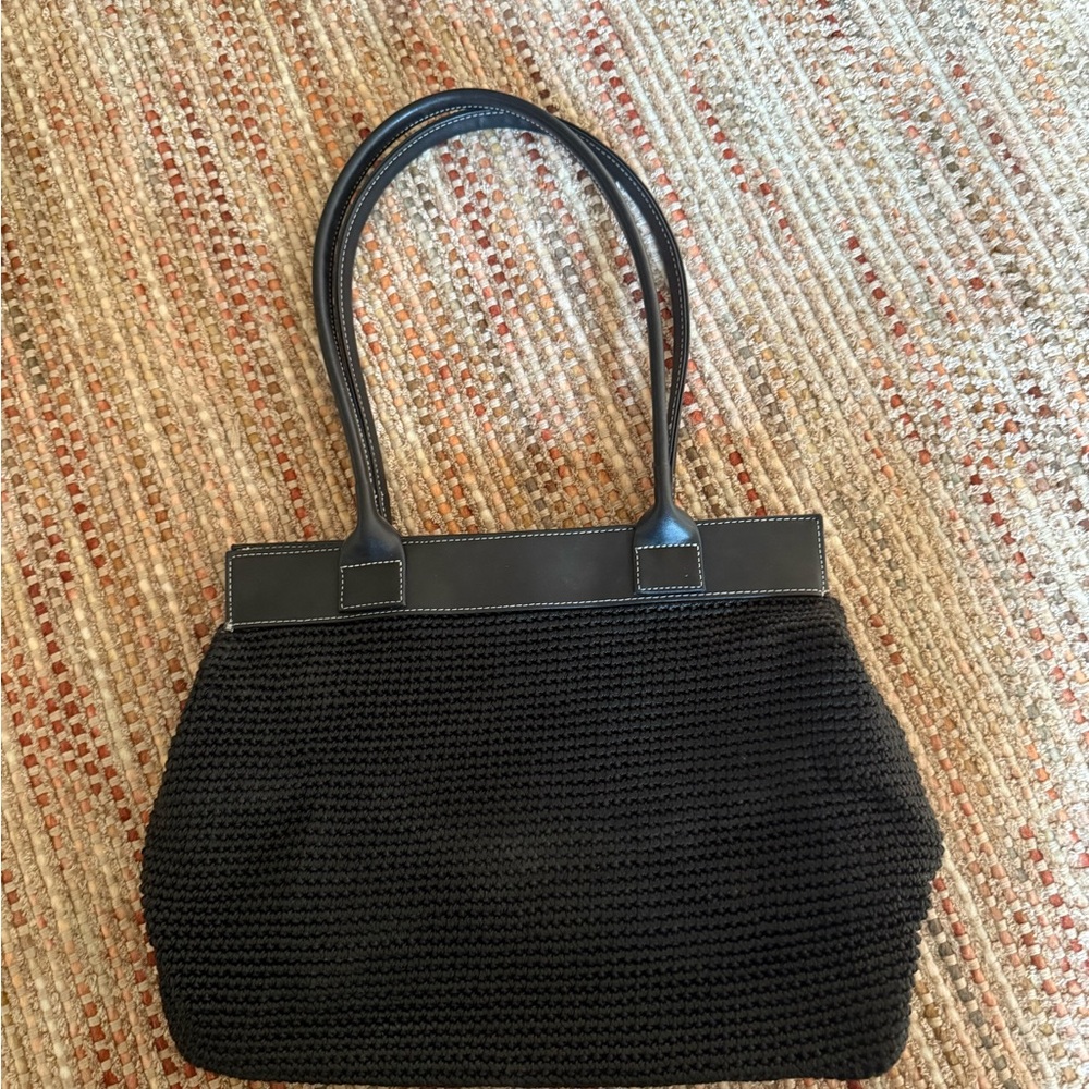 The Sak Black Knit Bag